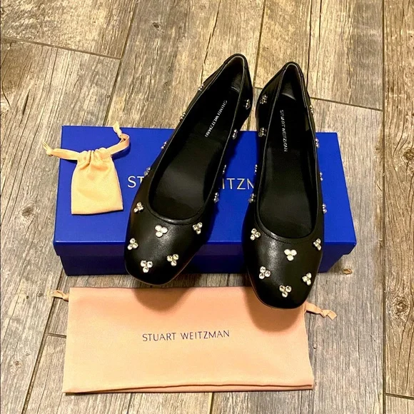 🆕 Stuart Weitzman Tammy XTAL ballet Flats - Picture 2 of 10